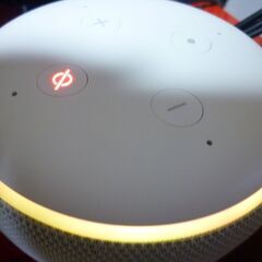 アマゾンアレクサ第３世代スマートスピーカー本体２台分アダプター１台分中古セット現状品（管理A -５）の画像