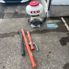 【中古】Asaba 動力肥料散布機4000LJ 農機具　背負動力...