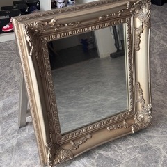 お洒落なお部屋に🔥美中古☆アンティーク調☆額入り☆ミラー☆鏡☆姿見☆ドレッサーの画像