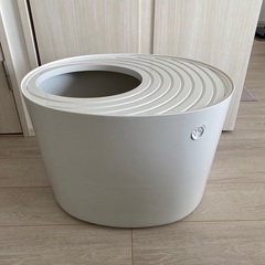 【美品】上から猫トイレ（砂入り）アイリスオーヤマ