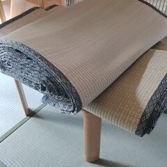 【カビ有り】２枚　い草 上敷き 江戸間 8畳＋８畳