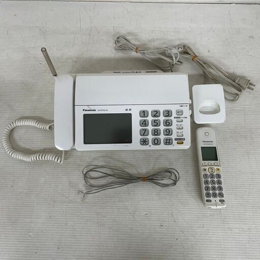 【Panasonic】 パナソニック パーソナルファックス 電話機 親機子機 KX-PD703UW KX-FKD602-W J0458