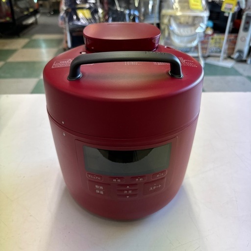 電気圧力鍋　siroca SP-2DS271 レッド　赤　シロカ　家電　調理　時短　シェフ　鍋　圧力鍋　手料理　料理　家庭　煮込み　貝塚　二色浜　ジャングルジャングル
