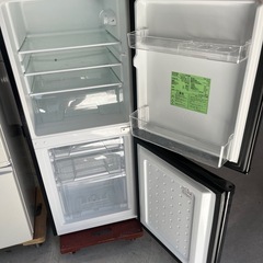 【付け替え両開き】2020年製アイリスオーヤマノンフロン2ドア冷蔵庫142L/引き出し冷凍庫/配送設置可能の画像
