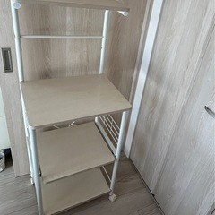 レンジ台(ニトリ/ホワイト/白)の画像