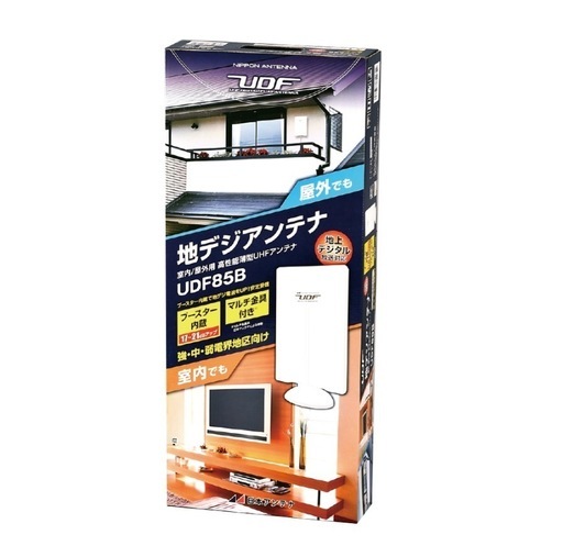 【新品未使用】地デジアンテナ　薄型UHFアンテナ(ブースター内蔵) UDF85B 6点