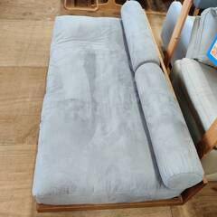 【愛品倶楽部柏店】a.depeche (アデペシュ) アームレスソファ fath day sofa ライトグレー カバーはドライクリーニング可能の画像