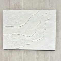 テクスチャーアート　ウェルカムボード　現代アート　抽象画　波