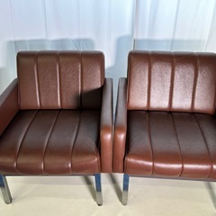 【取引決定】1人掛けソファ　応接セット 2脚セットの画像