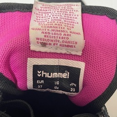 hummel ハイカットスニーカー 黒/ピンク 23.0cmの画像
