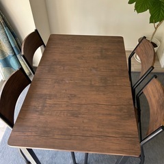 激安おしゃれなダイニングテーブルセットの画像