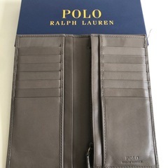 【中古品】 POLO RALPH LAUREN ポロ ラルフローレン メンズ 長財布 二つ折り レザーの画像