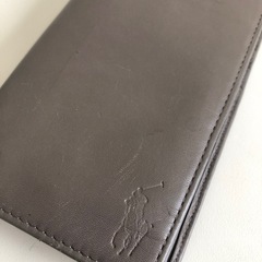 【中古品】 POLO RALPH LAUREN ポロ ラルフローレン メンズ 長財布 二つ折り レザーの画像