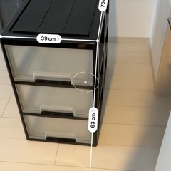 収納ケース3段 
の画像