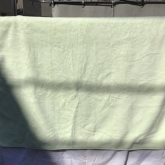 アクリル毛布　パステルグリーン　ふわふわの画像