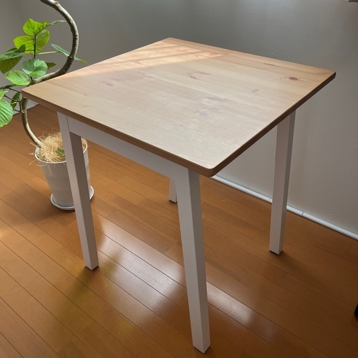 IKEA PINNTORP ピントルプテーブル, 丸形 PINNTORP ピントルプ テーブル, ライトブラウンステイン