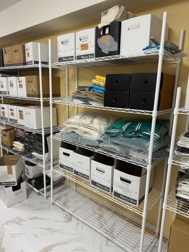 ステンレス　商品ラック　5台セット