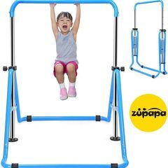 【室内で子どもの鉄棒練習】Zupapa 折りたたみ鉄棒（4段高さ...