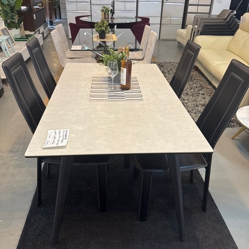 セラミックダイニングテーブルセット