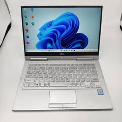 バッテリー◎ フルHD 13.3 NEC 2in1 タブレットPC VersaPro VG-4 Core i5-8250U windows11 pro 8GB SSD256GB  オフィス (B241)の画像