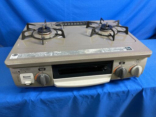 【動作保証あり】Rinnai リンナイ 2018年 KGM563PBR-L 都市ガステーブル 幅56cm 改造モデル【管理KRG222】