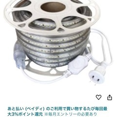 led ロープライト　10m   ほぼ新品　片面発光  1/2の画像