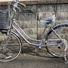 【26インチ自転車】美品❗️内装3段変速　ステンレス製　リヤタイヤ、サドル新品❗️若林自転車　浜大津店　SALE中❗️の画像