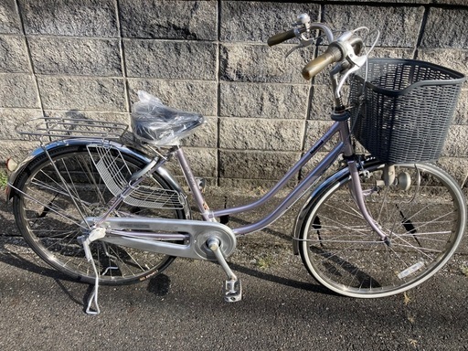 【26インチ自転車】美品❗️内装3段変速　ステンレス製　リヤタイヤ、サドル新品❗️若林自転車　浜大津店　SALE中❗️