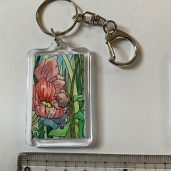 ハンドメイド　原画キーホルダーの画像