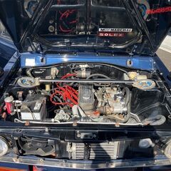 値下げ中☆サニートラック☆旧車☆5MT変換 ローダウン エアコン付き 1200㏄ 紺の画像