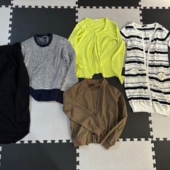 秋服 冬服ニット カーディガン レディース 比較的美品の画像