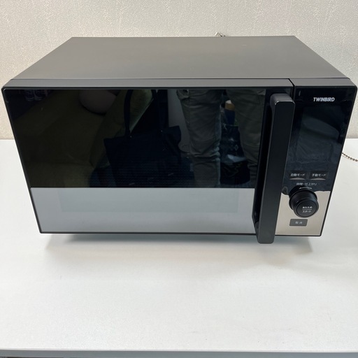 電子レンジ センサー付き フラットタイプ 2019年製 TWINBIRD DR-E273  黒 ツインバード レンジ キッチン家電