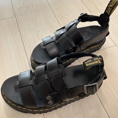 最終価格！　ドクターマーチン　サンダル　レザー　革　黒 　UK3...