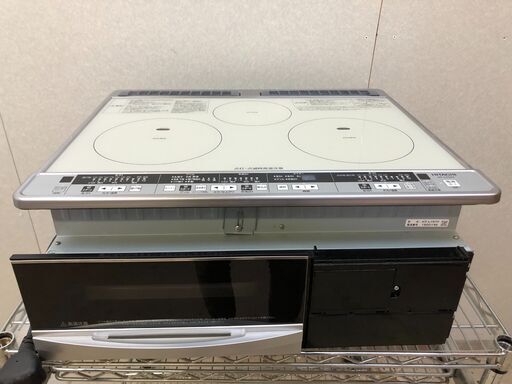 HITACHI 日立 IHクッキングヒーター HT-L7STF 幅60cm 単相200V ビルトイン 【糸島市内 送料無料】48255-1-030