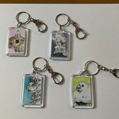 ハンドメイド　原画キーホルダー
