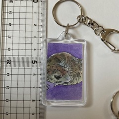 ハンドメイド　原画キーホルダーの画像