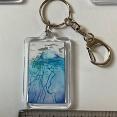 ハンドメイド　原画キーホルダーの画像