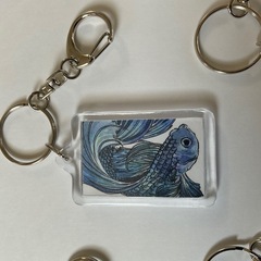 ハンドメイド　原画キーホルダーの画像