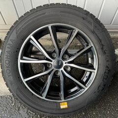 ホイール＆スタッドレスタイヤ 4本●2020年 ヨコハマタイヤ ice GUARD 205/65R16●16インチ 6.5J 114.3 +53の画像