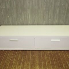 stp-2881　テレビボード　木製　ホワイト　幅120　ロータイプ　テレビ台　引き出し　ローボード　AVボード　リビング収納　収納　リビングボード　ゲーム収納　インテリア　シンプル　白の画像