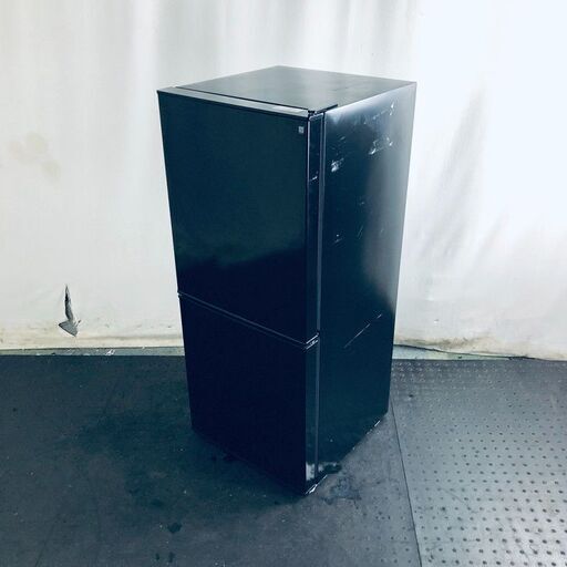 ID:rg219598 ニトリ 冷蔵庫 一人暮らし 中古 2022年製 2ドア 106L ブラック 直冷式 右開き NTR-106BK  【リユース品：状態B】【送料無料】【設置費用無料】