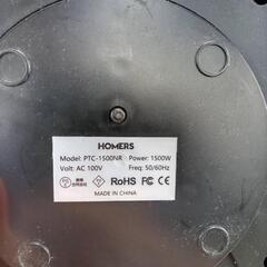 ★ジモティ割あり★ HOMERS セラミックファンヒーター 1500W  ／クリーニング済み OJ6125の画像