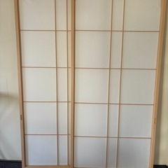 障子2枚　ナチュラル