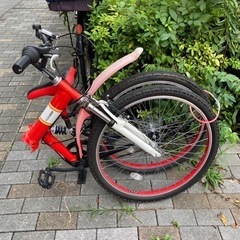 【中古・価格応相談】自転車  折りたたみ　多少難ありですが全然乗れます　の画像