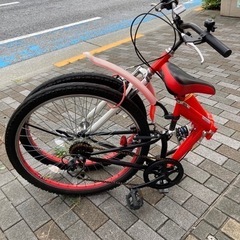 【中古・価格応相談】自転車  折りたたみ　多少難ありですが全然乗れます　の画像