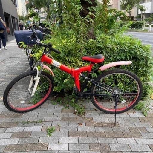 【中古・価格応相談】自転車  折りたたみ　多少難ありですが全然乗れます　