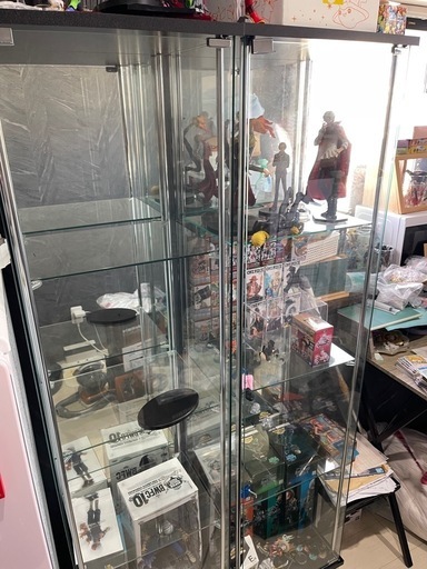 2個 デトルフ　不二貿易 ガラスコレクションケース　2つ