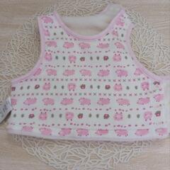 ベビー ベスト 羊の刺繍 50-70cm☆リバーシブル⁠の画像