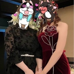 マーメイドドレス〆ワインレッドの画像