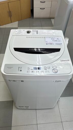 ★ジモティ割あり★ SHARP 洗濯機 4.5ｋｇ 19年製 動作確認／クリーニング済み TC1710
